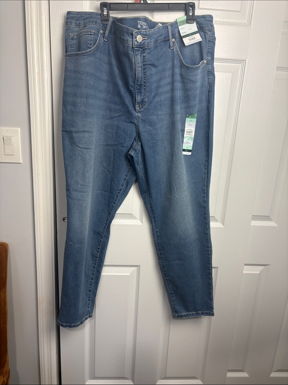 Terra & Sky High-Rise Skinny Jeans - Medium Blue Wash